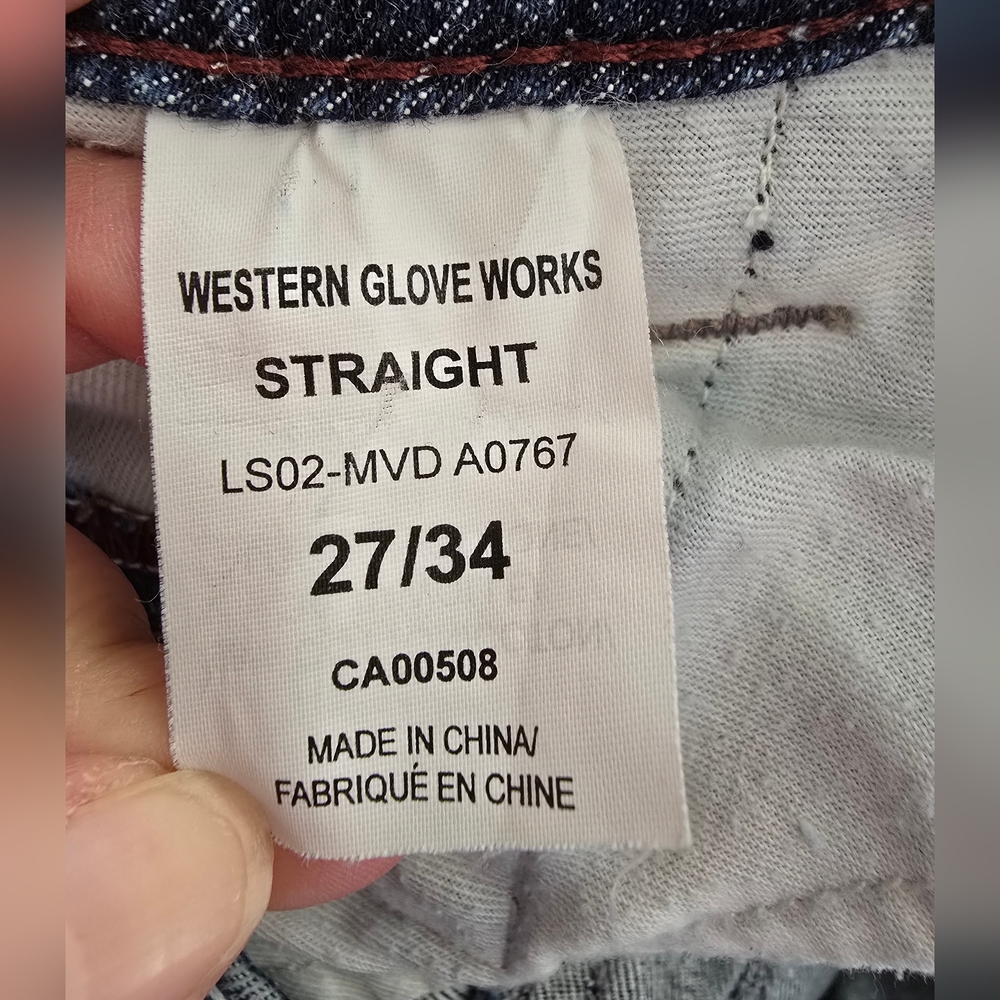 1921 WESTERN GLOVE WORKS DISTRESSED JEANS! - Picture 4 of 5